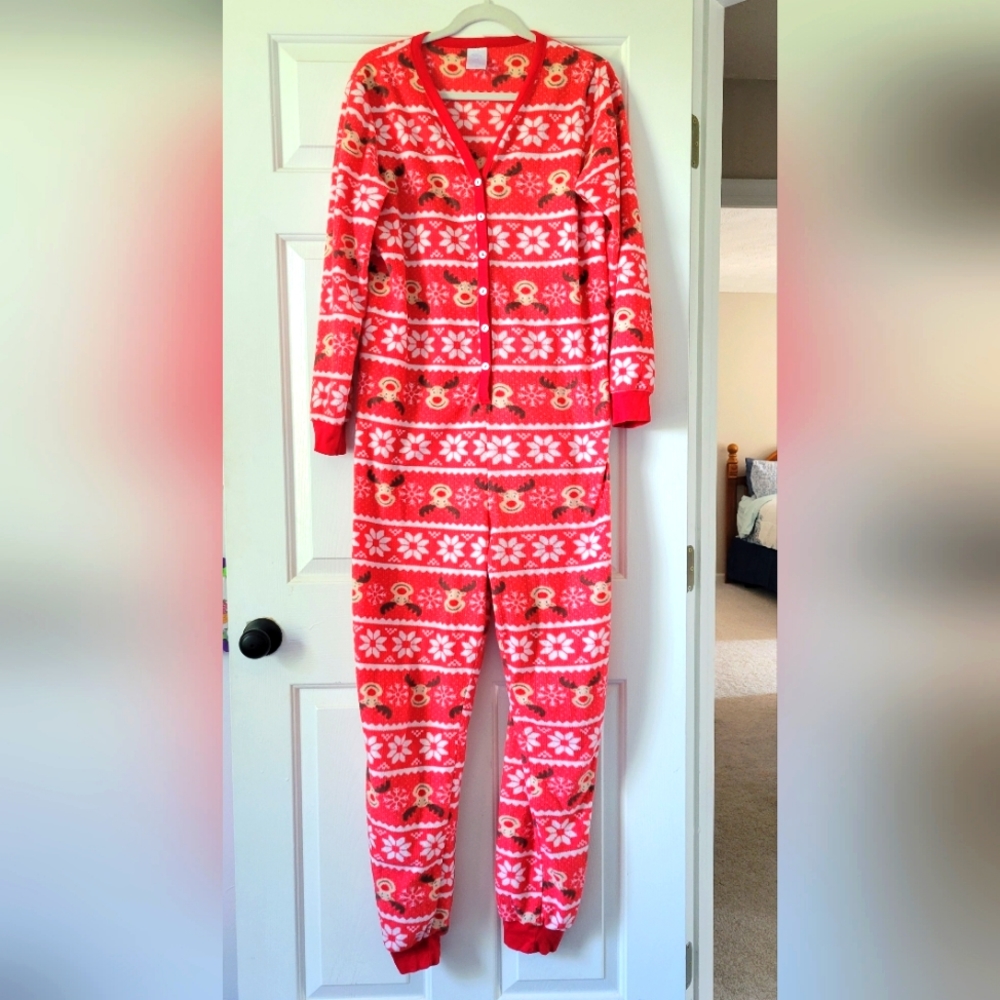 CHRISTMAS One-Piece Women's PJs...size L